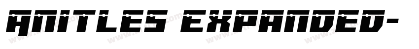 Anitles Expanded字体转换